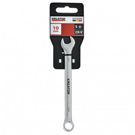 Kombineeritud mutrivõti 10, 140mm, KREATOR, KRTH30405, Kroom-vanaadium