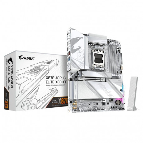 Motherboard X870 AORUS ELITE X3D ICE AM5 4DDR5 HDMI ATX