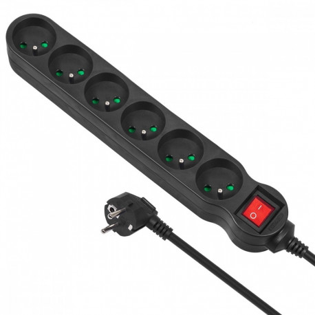 Power Strip 6 Sockets On/off switch 1.5m