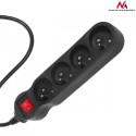 Power strip 1,4m MCE180 2300W black