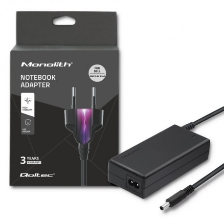 Qoltec power adapter for Dell 65W 19.5V 3.34A