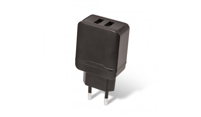 Maxlife charger MXTC-02 2xUSB 2.4A, black