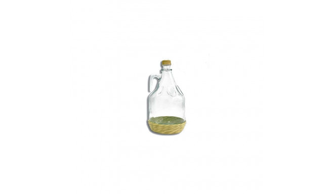 GLASS WINE CONTAINER WITH HANDLE BDG3O
