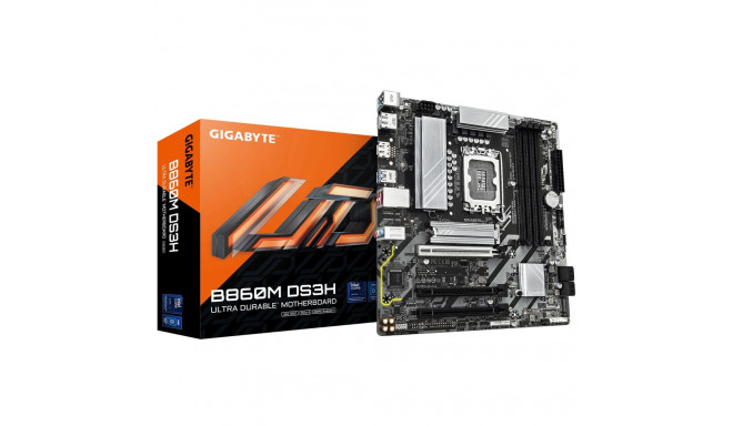 Gigabyte B860M DS3H | Processor family Intel | Processor socket LGA1851 | DDR5 | Supported hard disk