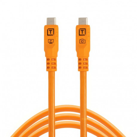 TetherPro Optima 10G USB-C, 1.8m, sirge, oranž