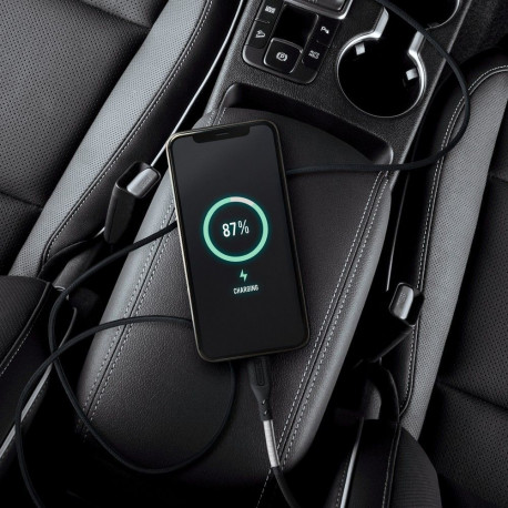 Cable USB C to Lightning Forcell F-Energy PD 3A 27W Carbon 1 m CB-01C black