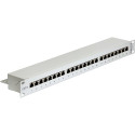 DeLOCK 19  patch panel 24 port Cat.6 (grey, 1 U)