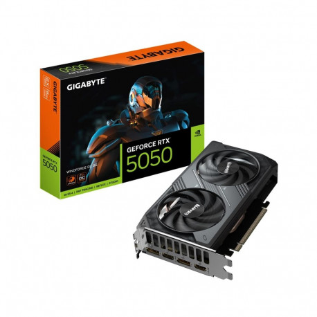 GIGABYTE GeForce RTX 5050 WINDFORCE OC 8G Graphics Card - 8GB GDDR6, 128bit, PCI-E 5.0, 2587MHz Core