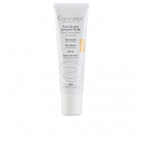 AVÈNE COUVRANCE base de maquillaje fluida pieles sensibles #dorado 30 ml