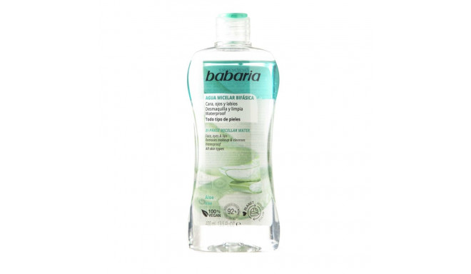 BABARIA ALOE VERA AGUA MICELAR BI-PHASE TODO TIPO DE PIELES 400ML
