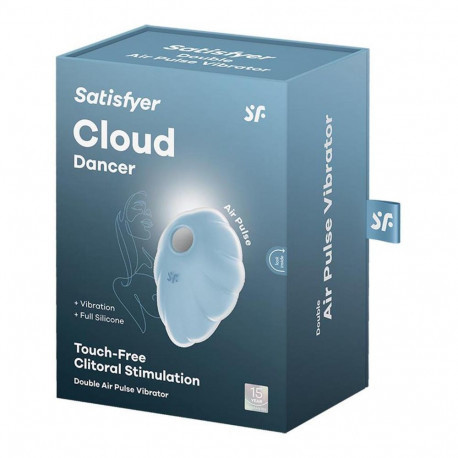 Satisfyer klitori kahekordne õhupulsi vibraator Cloud Dancer, sinine