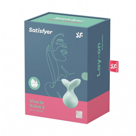 SATISFYER VIVA LA VULVA 3 LAY-ON VIBRATOR MENTA 1UN