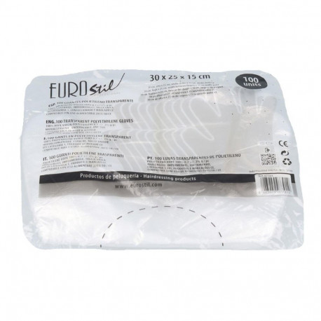 Eurostil ühekordsed kindad 100tk, läbipaistvad