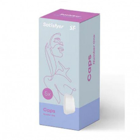 SATISFYER CAPS NUMBER ONE FUNDA VIBRADOR PACK 5UN