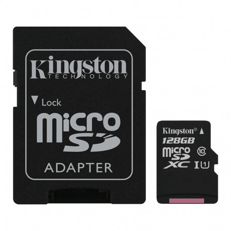 Kingston 128GB micSDXC Canvas Select Plus 100R A1 C10 Card + ADP