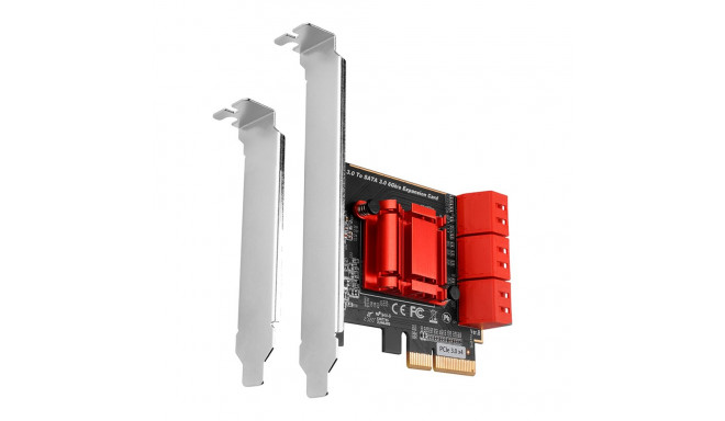 Six-channel SATA III PCI-Express controller with six internal SATA ports. Standard & Low profile.
