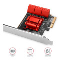 Six-channel SATA III PCI-Express controller with six internal SATA ports. Standard & Low profile.