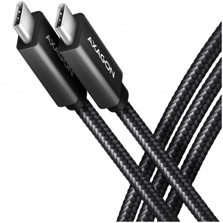 Axagon kaabel USB 3.2 Gen 2 5A 4K PD 100W 1m, must