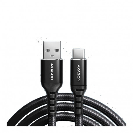 Axagon kaabel USB-C - USB 3A 1m, must