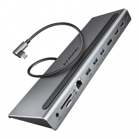 Axagon Multiport USB-C 5Gbps TRIPLE 4K DISPLAY hub HMC-4KX3
