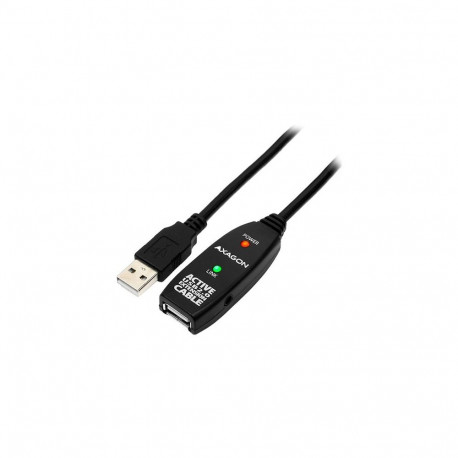 Axagon Active extension USB 2.0 A-M> A-F cable, 5 m long. Power supply option.