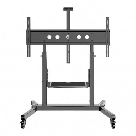 ONKRON Mobile TV Stand Rolling TV Cart for 50 to 100-Inch Screens up to 120 kg, black