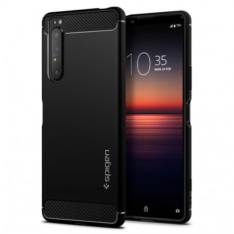 Kaitseümbris Rugged Armor, Sony Xperia 1 II, must, Spigen