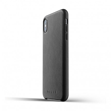 Kaitseümbris Apple iPhone Xs Max, naturaalsest nahast, must, Mujjo