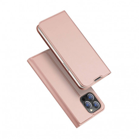 Kaitseümbris kaanega Skin Pro, Apple iPhone 14 Pro Max, roosakuldne, Dux Ducis