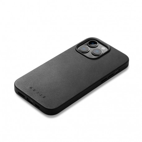 Kaitseümbris Apple iPhone 14 Pro Max, must, MagSafe, naturaalsest nahast, Mujjo