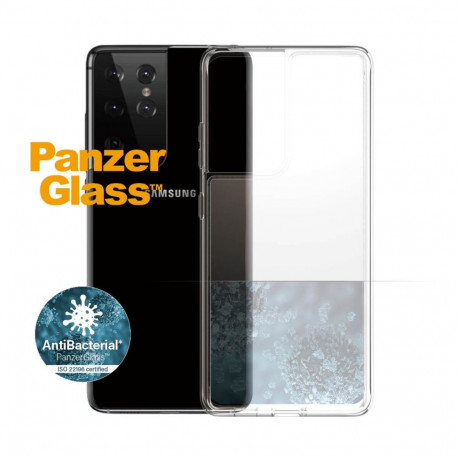 Kaitseümbris ClearCase, Samsung Galaxy S21 Ultra 5G, klaasist tagaküljega, läbipaistev, PanzerGlass