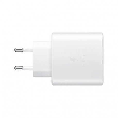 Toalaadija adapter USB-C juhtmele, 45W, valge, Super Fast Charging 2.0 kiirlaadimine, Samsung