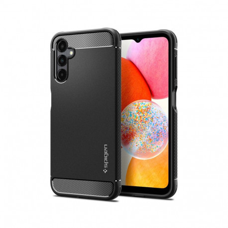 Kaitseümbris Rugged Armor, Samsung Galaxy A14, must, Spigen