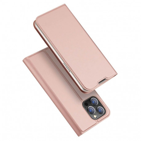 Kaitseümbris kaanega Skin Pro, Apple iPhone 15, roosakuldne, Dux Ducis