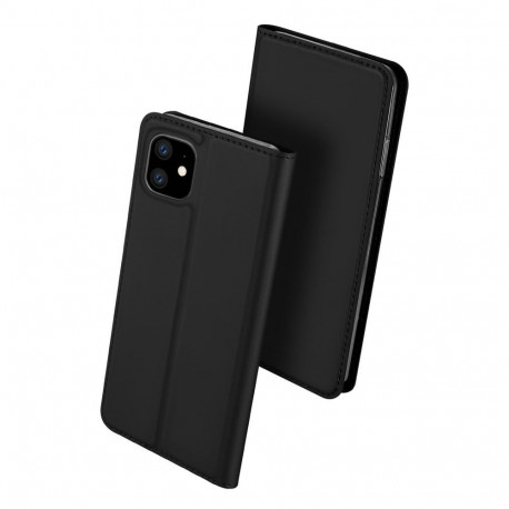 Kaitseümbris kaanega Skin Pro, Apple iPhone 11, must, Dux Ducis