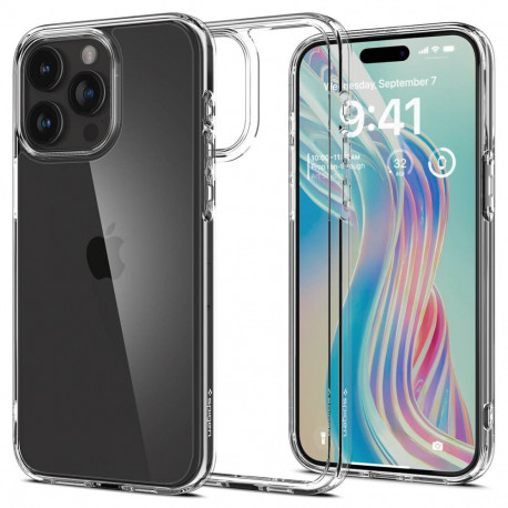 Kaitseümbris Ultra Hybrid, Apple iPhone 15 Pro Max, läbipaistev, Spigen