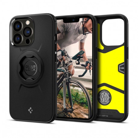 Kaitseümbris Gearlock rattakinnitusele, Apple iPhone 13 Pro, must, GCF142, Spigen