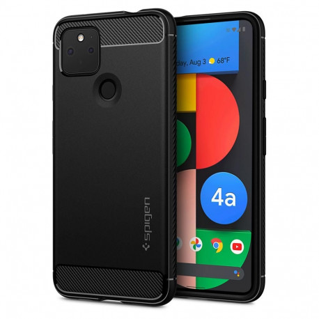 Kaitseümbris Rugged Armor, Google Pixel 4a 5G, must, Spigen
