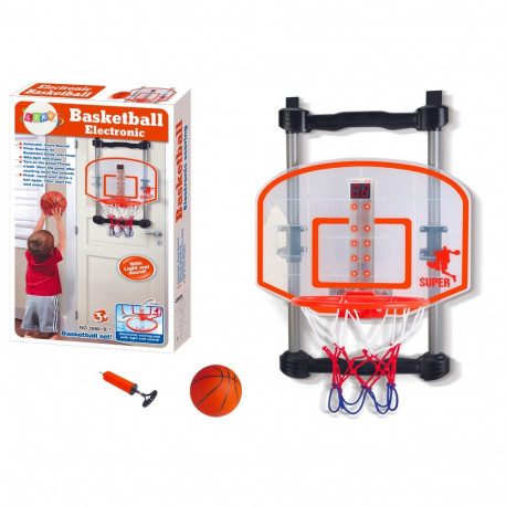 Reguleeritav korvpallikorv tuppa, pall ja pump