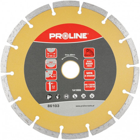Tarcza diamentowa segment 180*2.6*7.5*22.23 proline