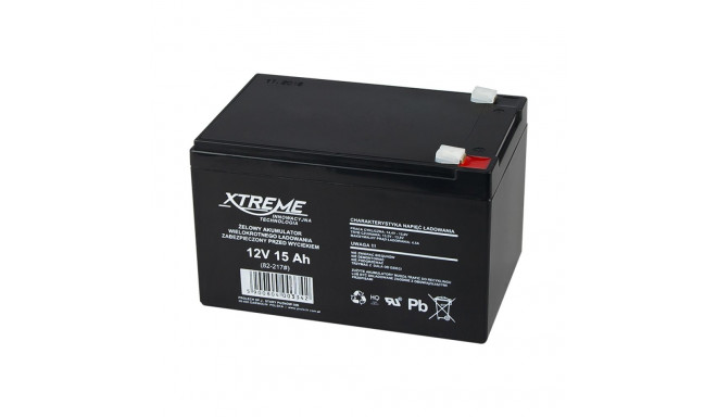 82-217# geelakugaator 12v 15ah xtreme 152x100x95_6,5