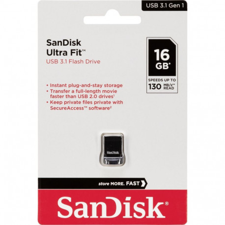 SanDisk mälupulk Cruzer Ultra Fit SDCZ430-016G-G46 16GB USB 3.2