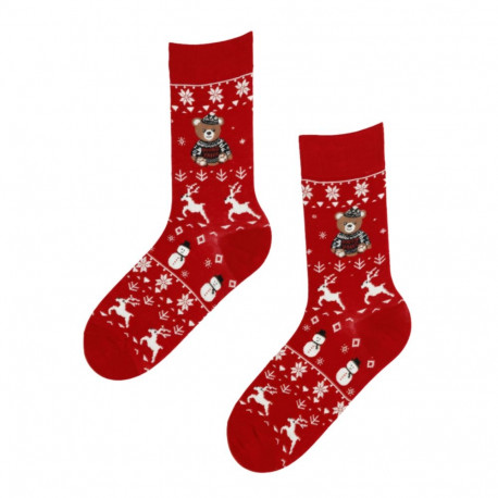 SOKISAHTEL JORMA punased karuga jõulusokid 446