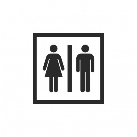 STICKER WC üldine 130x130mm