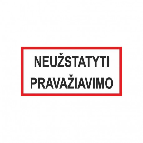 kleebis ära blokeeri liiklust 170x100mm