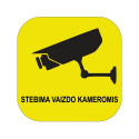 STICKER SURVEILLANCE CAMERA 125X125MM