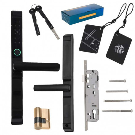 Uksekäepide elektrooniline lukustuskood sõrmejälgekaart