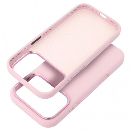 Case for iPhone 16 PRO Forcell F-Protect Frame Premium compatible with Magsafe pink