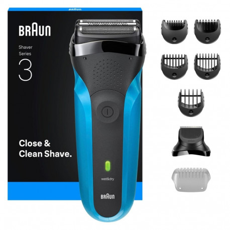 Braun Series 3 310BT fooliumhabemeajam trimmer must, sinine