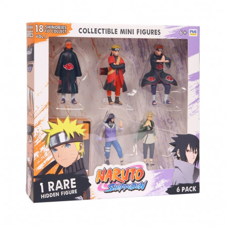 NARUTO SHIPPUDEN figuurid VER. D 6-pakk luksusväljaanne